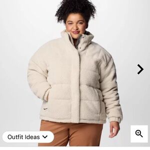 Columbia Sherpa Down Ruby Falls Novelty Jacket Plus Size 1X New with tag